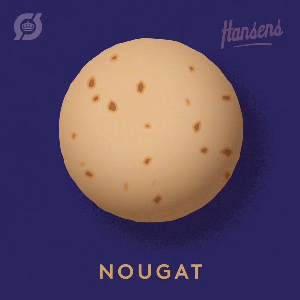 Hansens Nougat Fløde Kugleis
