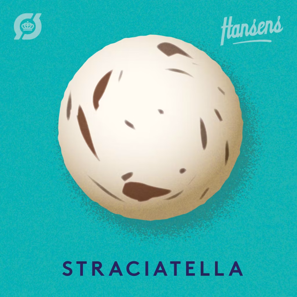 Hansens Straciatella Fløde Kugleis